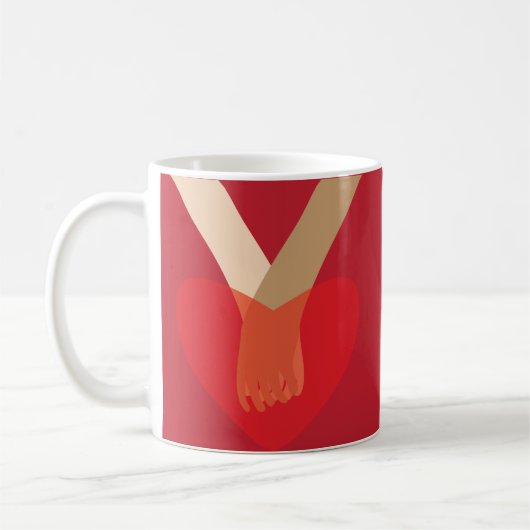 Hände halten kaffeetasse (Links)