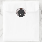 Hände halten leere Schüssel Runder Aufkleber (Tasche)