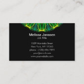 Hände halten - Mandala Visitenkarte (Rückseite)