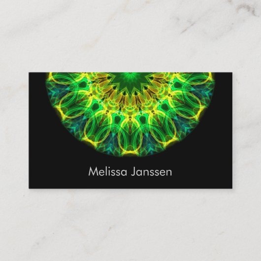 Hände halten - Mandala Visitenkarte (Vorderseite)