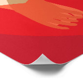 Hände halten poster (Ecke)