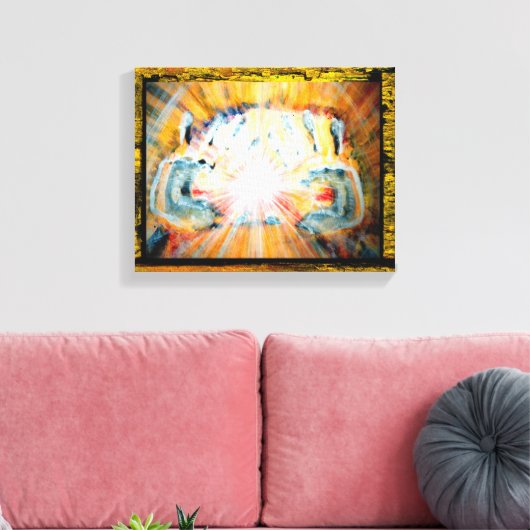 Hände heilen leinwanddruck (Insitu (Wohnzimmer))
