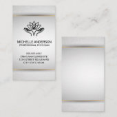 Hände heilen | Lotus Visitenkarte (Vorne/Hinten)