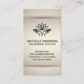 Hände heilen | Lotus Visitenkarte (Vorderseite)