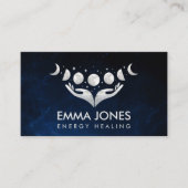 Hände heilen - Monde - Mutter der Perle Visitenkarte (Vorderseite)