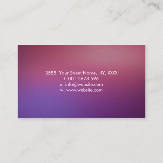 Hände heilen - Monde - Mutter der Perlenfirma C Visitenkarte (Rückseite)