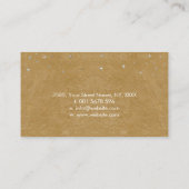 Hände heilen - Monde - Mutter von Perle und Silber Visitenkarte (Rückseite)