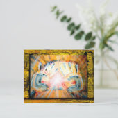 Hände heilen postkarte (Stehend Vorderseite)