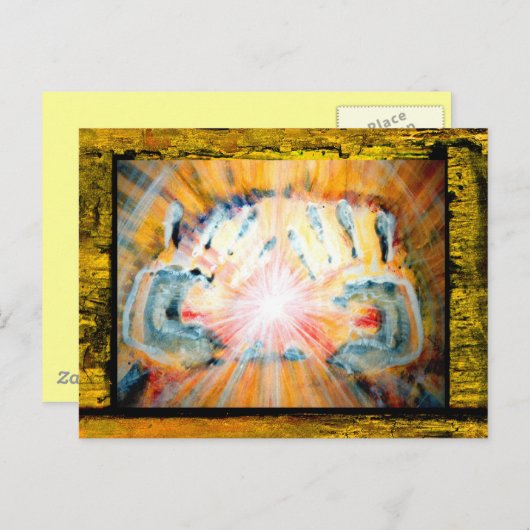 Hände heilen postkarte (Vorne/Hinten)