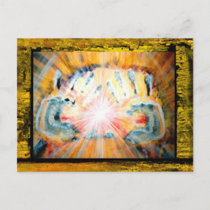 Hände heilen postkarte