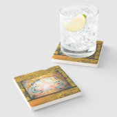 Hände heilen steinuntersetzer (Seitenansicht)