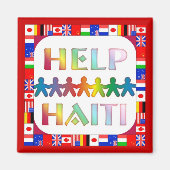 Hände Helping Haiti Magnet (Vorne)