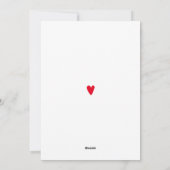 Hände HerzValentinstag Feiertagskarte (Rückseite)