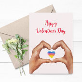 Hände HerzValentinstag Feiertagskarte