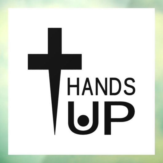 Hände hoch fensteraufkleber (Blatt 3)