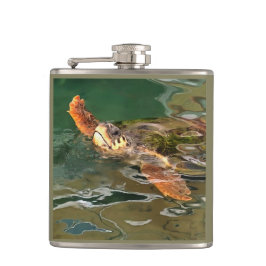 Hände hoch für eine saubere Ozeanklatsche Flachmann