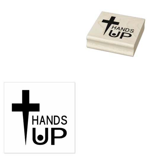 Hände hoch gummistempel (Stempel)