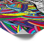 Hände hoch. Psychedelische Trip Art. Poster (Ecke)