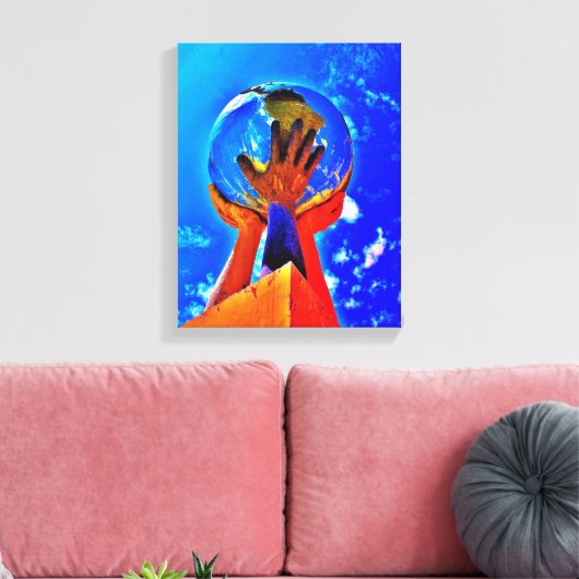 Hände II Leinwanddruck (Insitu (Wohnzimmer))