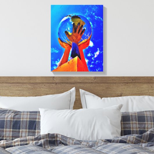 Hände II Leinwanddruck (Insitu (Schlafzimmer))