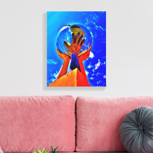 Hände II Leinwanddruck (Insitu (Wohnzimmer))