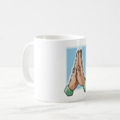 Hände im Gebet Kaffeetasse (Vorderseite Links)