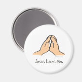 Hände im Gebet Magnet (Vorderseite/Rückseite)