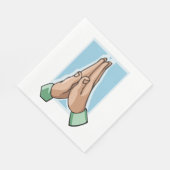 Hände im Gebet Serviette (Ecke)