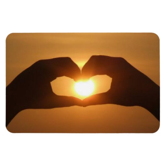 Hände im Sunset Magnet (Horizontal)
