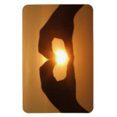Hände im Sunset Magnet (Vertikal)