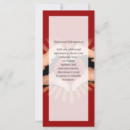 Hände in der Form eines Herzens, Liebe-Design (Rückseite)