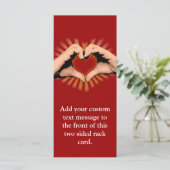 Hände in der Form eines Herzens, Liebe-Design (Stehend Vorderseite)