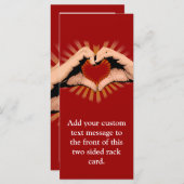 Hände in der Form eines Herzens, Liebe-Design (Vorne/Hinten)