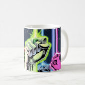 Hände in der Luft mit Ringen - Farbe Kaffeetasse (VorderseiteRechts)