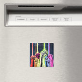 Hände in der Luft mit Ringen - Farbe Magnet (In Situ (Geschirrspüler))