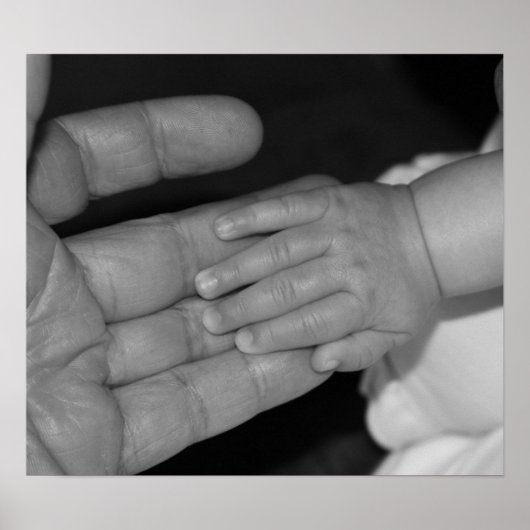 Hände in Schwarz und Weiß Poster (Vorne)