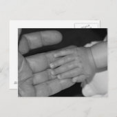 Hände in Schwarz und Weiß Postkarte (Vorne/Hinten)