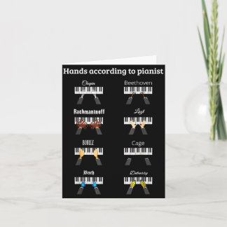 Hände laut Künstlern und kirchenmusikalischen Inst Karte