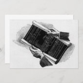 Hände mit architektonischen Blueprints, Vintages G (Vorne/Hinten)