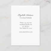 Hände mit einem Baby - Line Art Illustration Visitenkarte (Rückseite)