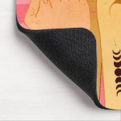Hände mit Faust aufgezogen Mousepad (Ecke)