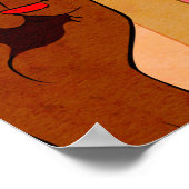 Hände mit Faust aufgezogen Poster (Ecke)