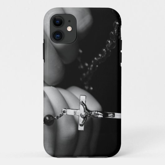 Hände mit Rosenkranzperlen Case-Mate iPhone Hülle (Rückseite)