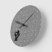 Hände mit Taubenmuster, Glaube, Wall-Uhr Runde Wanduhr (Winkel)
