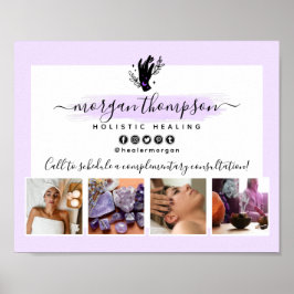 Hände & Mond Massage Wellness-Center Salon Marketi Poster