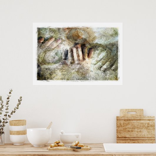 Hände Poster (Küche)