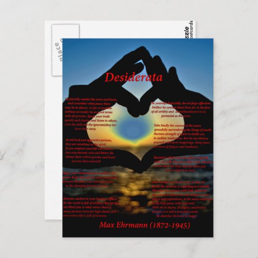 Hände Postkarte (Vorne/Hinten)