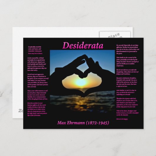 Hände Postkarte (Vorne/Hinten)