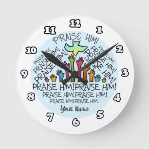 Hände preisen ihn Christliche Uhr