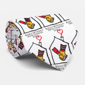 Hände Ronald McDonald Krawatte (Gerollt)